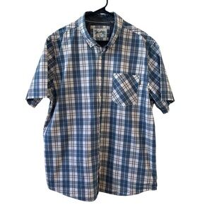 Blue Plaid Men's Shirt by HURLEY XXL